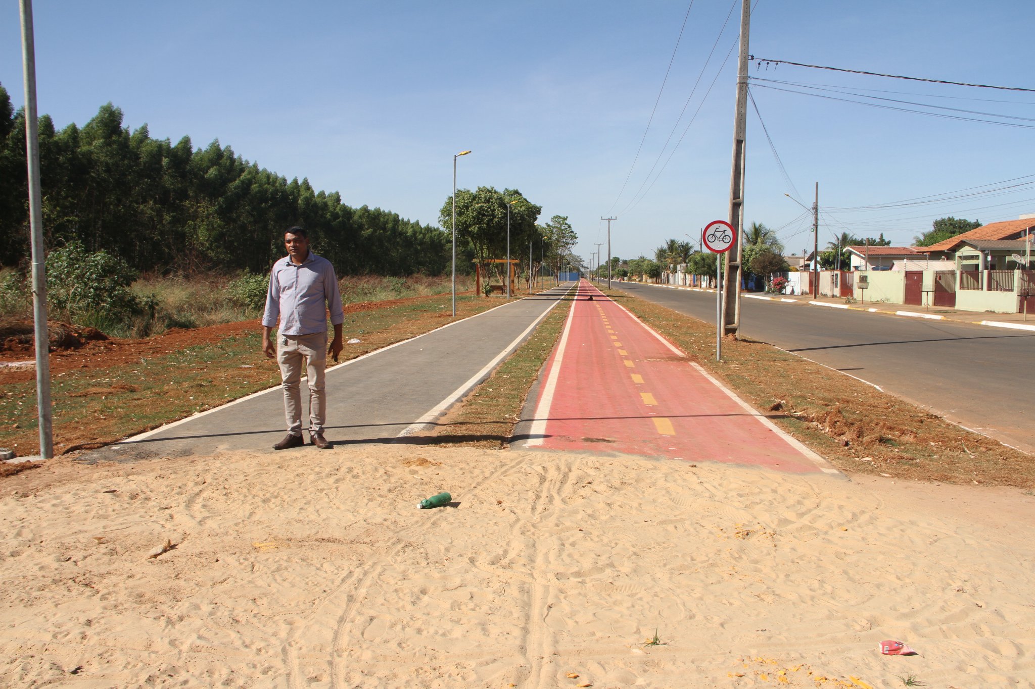 Vereador Marciano indica continuidade da pista de caminhada e rampas de acesso a ciclovia na rua Sucupira