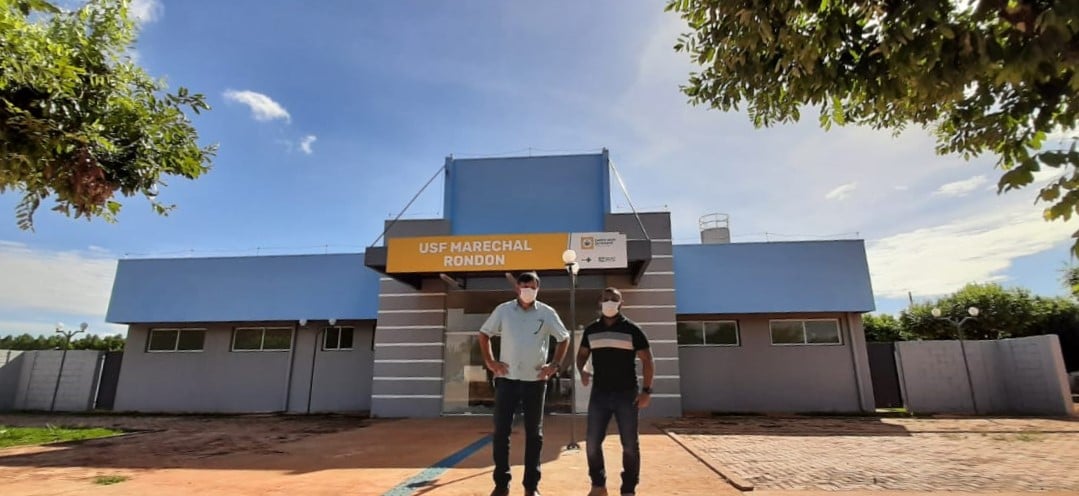 Vereador Fábio do Agem visita USF do Distrito Marechal Rondon acompanhado do vice prefeito do município